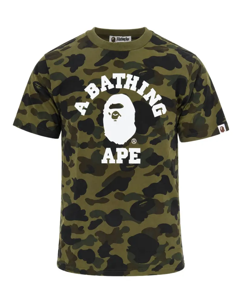 BAPE 1st Camo College T-Shirt - Grün Grün