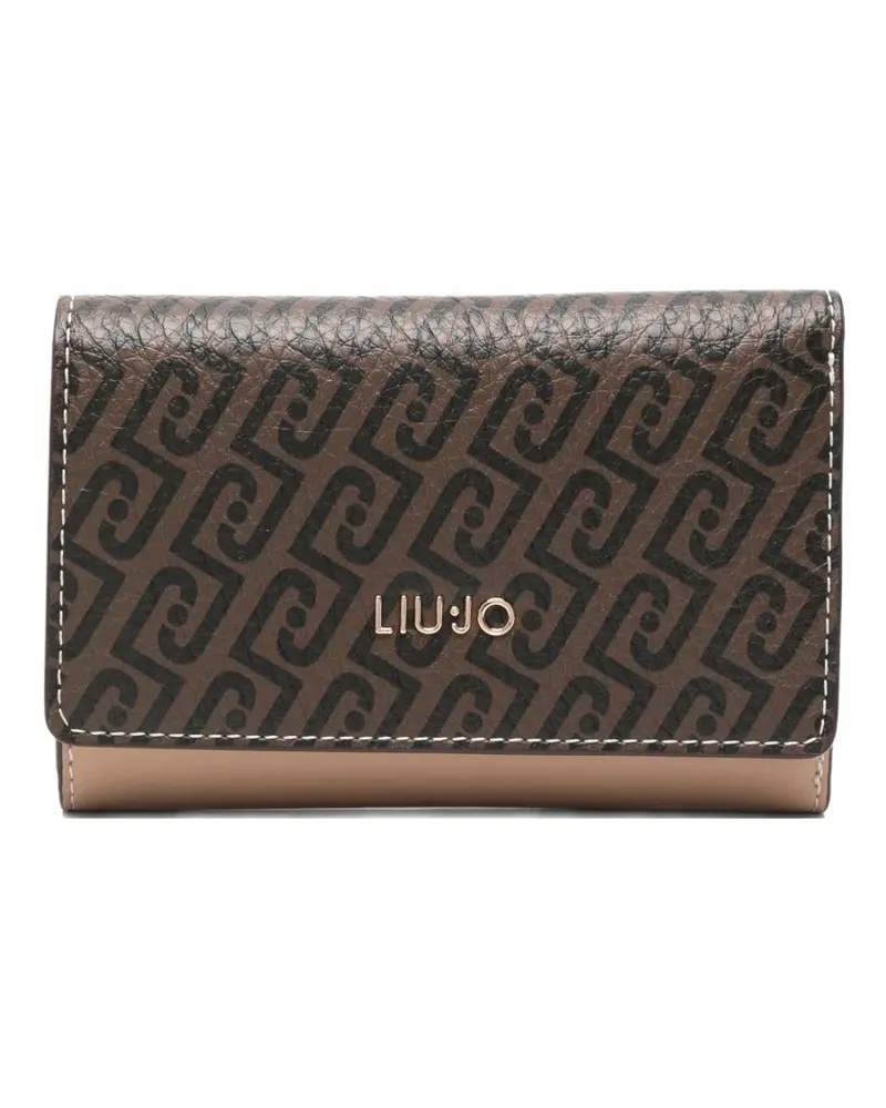 Liu Jo Portemonnaie mit Monogramm - Nude Nude