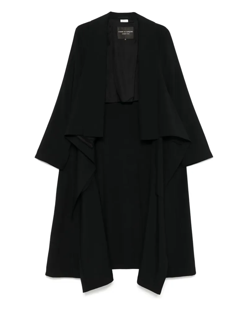 Comme des Garçons Drapierter Mantel - Schwarz Schwarz