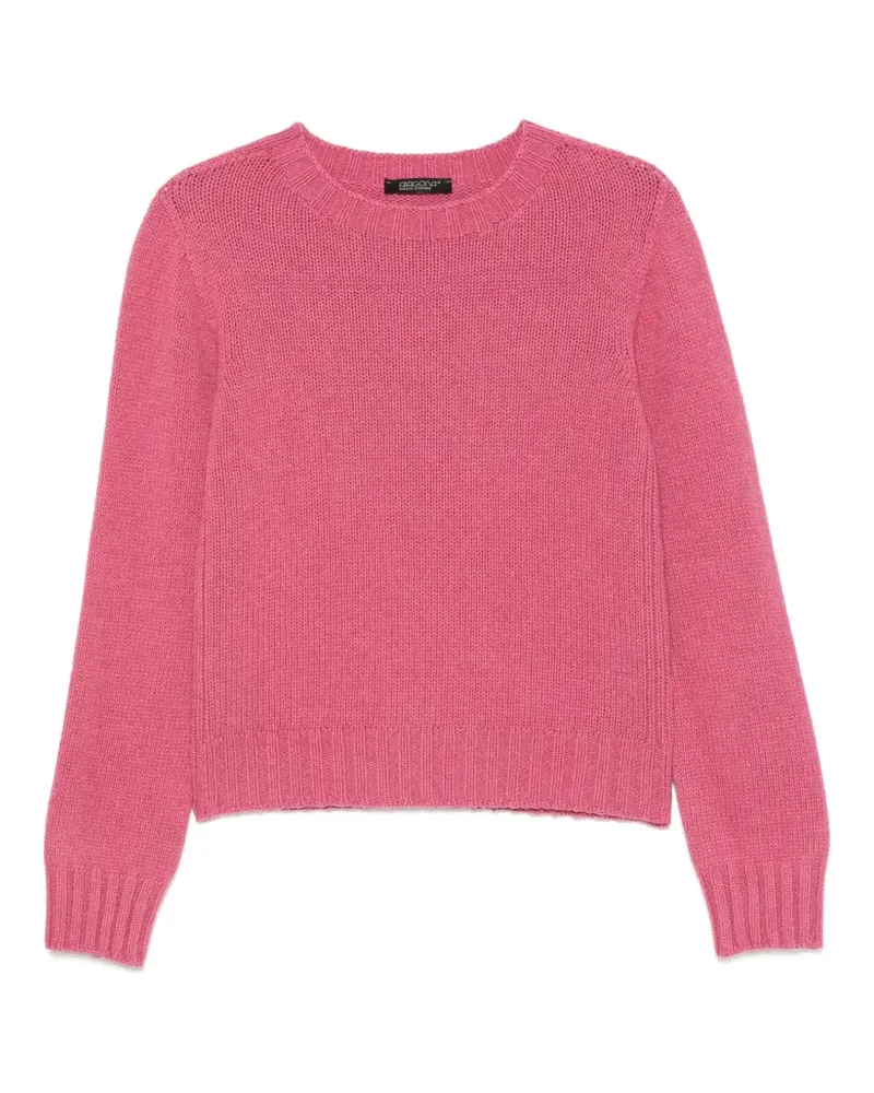 ARAGONA Gerippter Pullover - Rosa Rosa