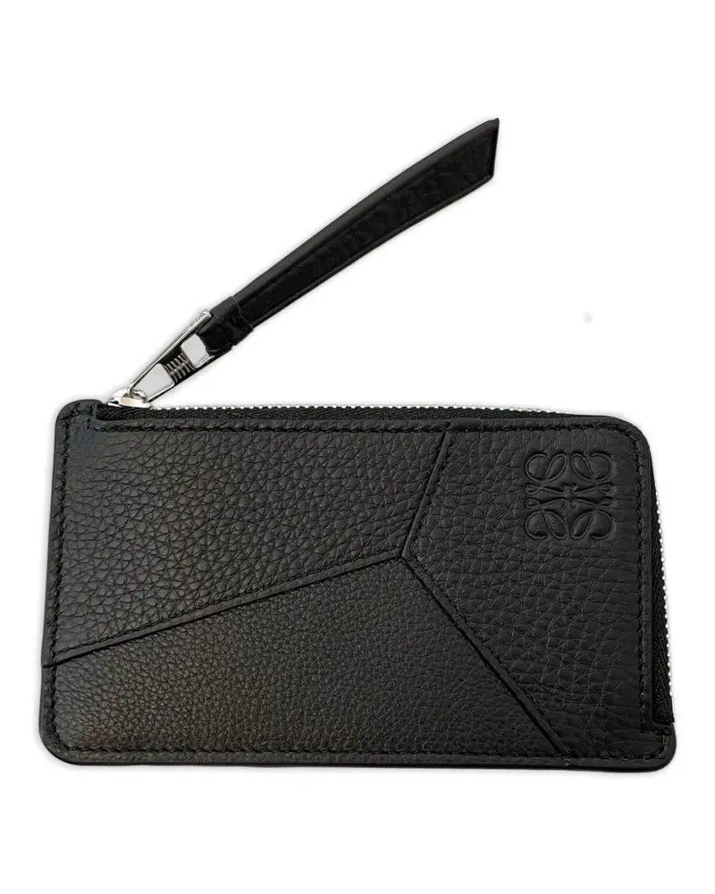 Loewe puzzle edge cardholder - Schwarz Schwarz
