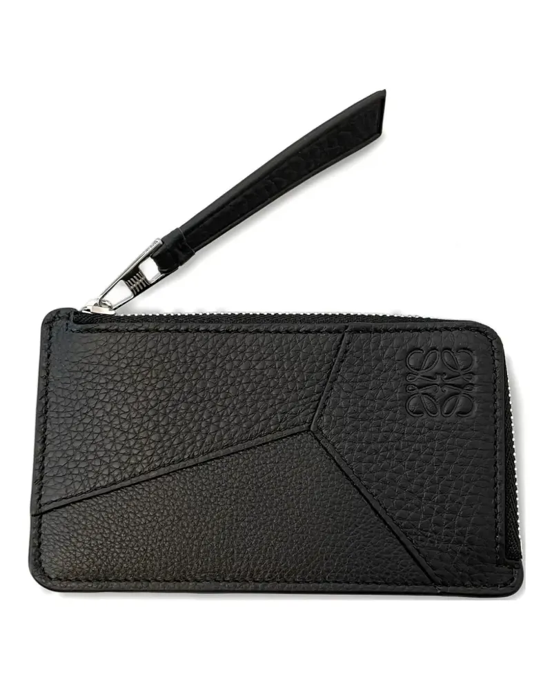 Loewe puzzle edge cardholder - Schwarz Schwarz