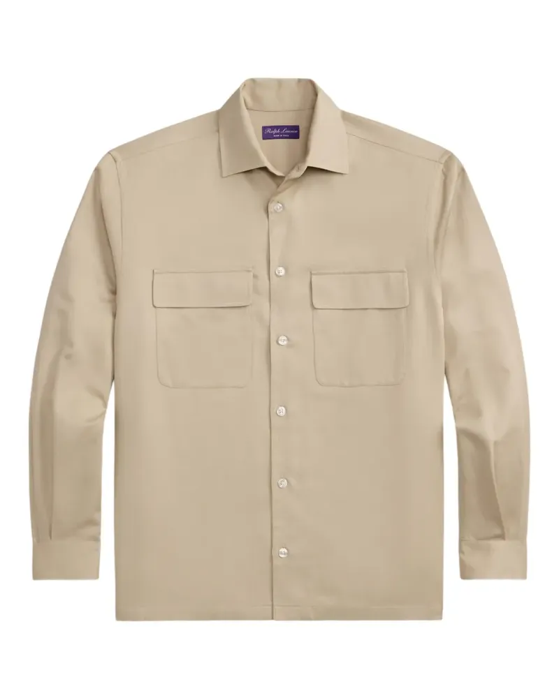 Ralph Lauren Langärmeliges Hemd mit Brusttasche - Nude Nude