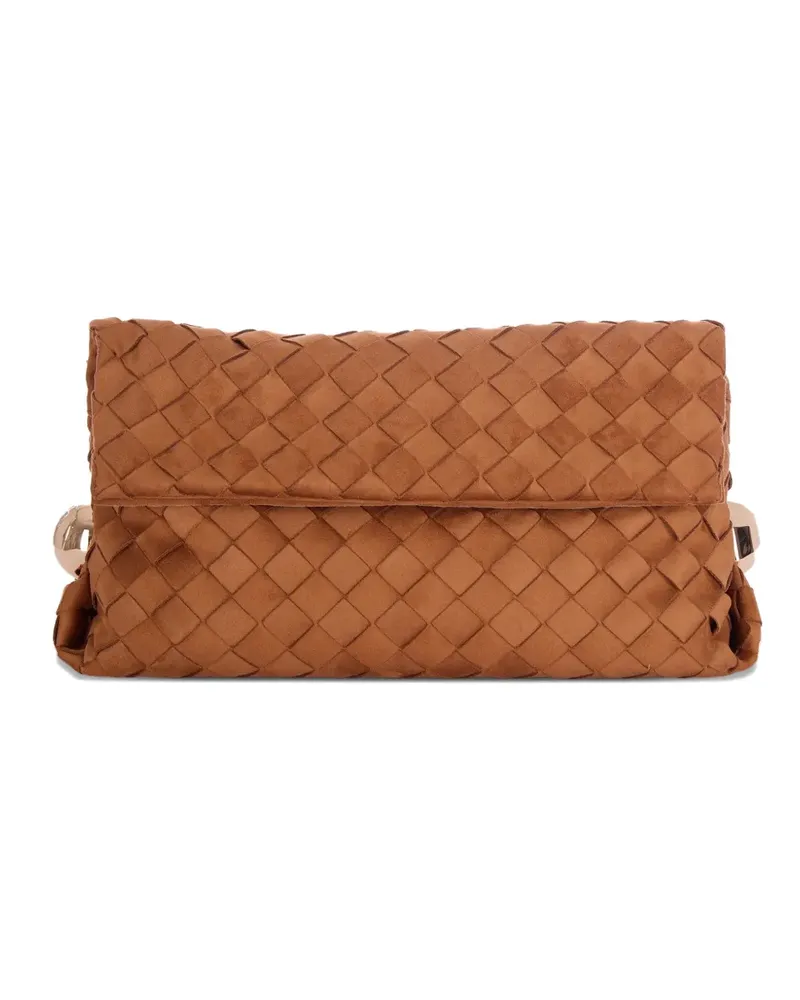 Liu Jo woven-design clutch bag - Braun Braun
