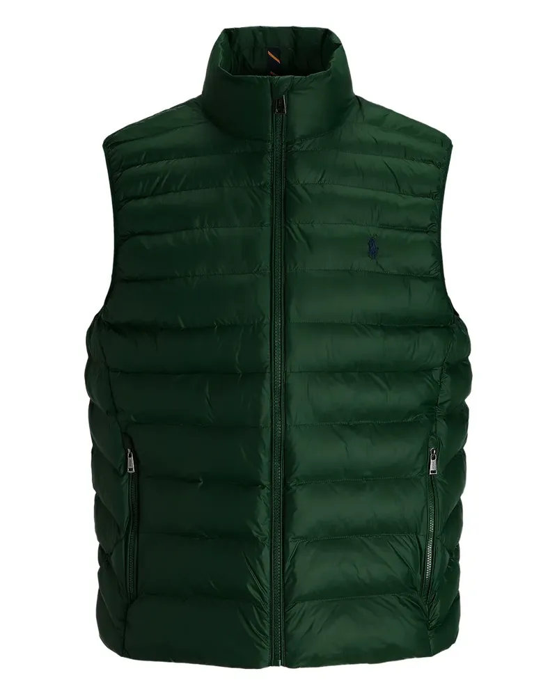 Ralph Lauren Gefütterte Weste mit Logo-Stickerei - Grün Grün
