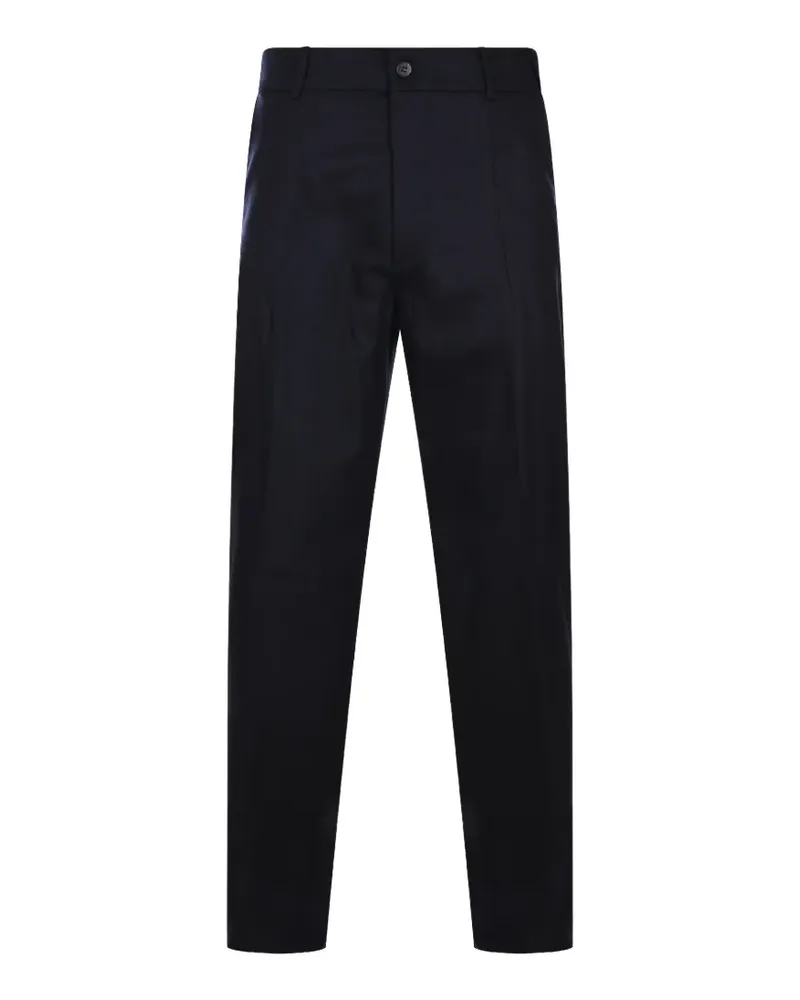 Eleventy belt-loops button-fastening trousers - Blau Blau