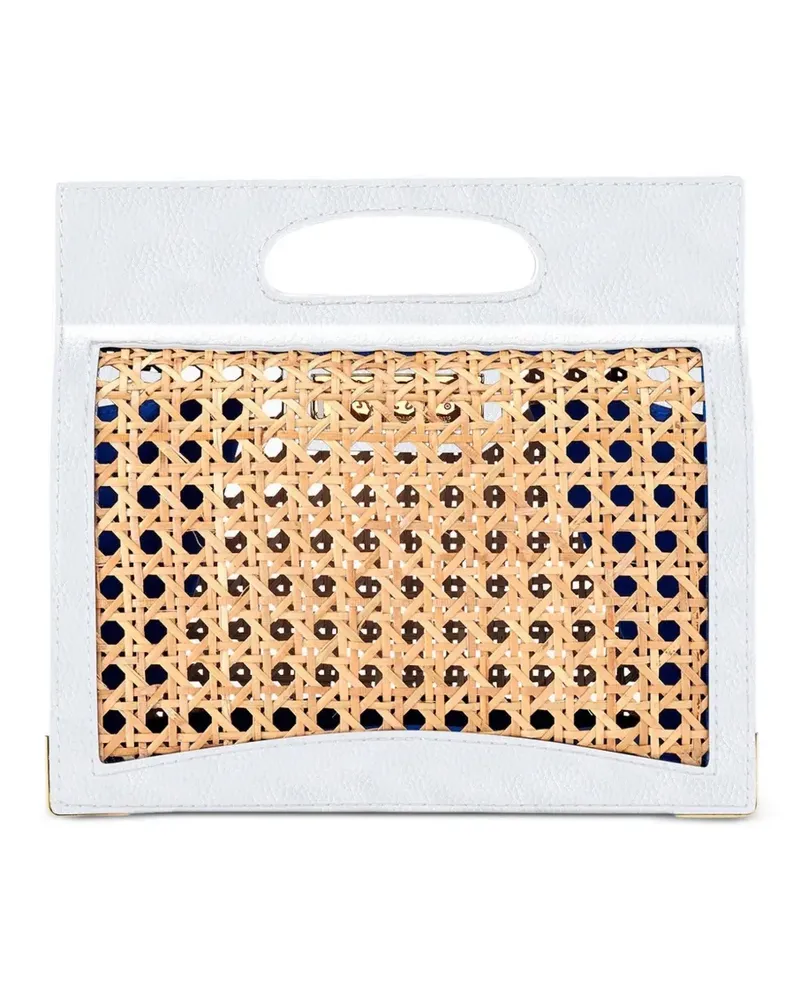 Tyler Ellis Stella Tote Bag aus Korbgeflecht - Weiß Weiß