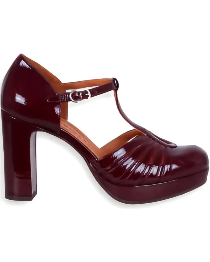 Chie Mihara Yaisu Plateau-Pumps mit T-Riemen 85mm - Rot Rot