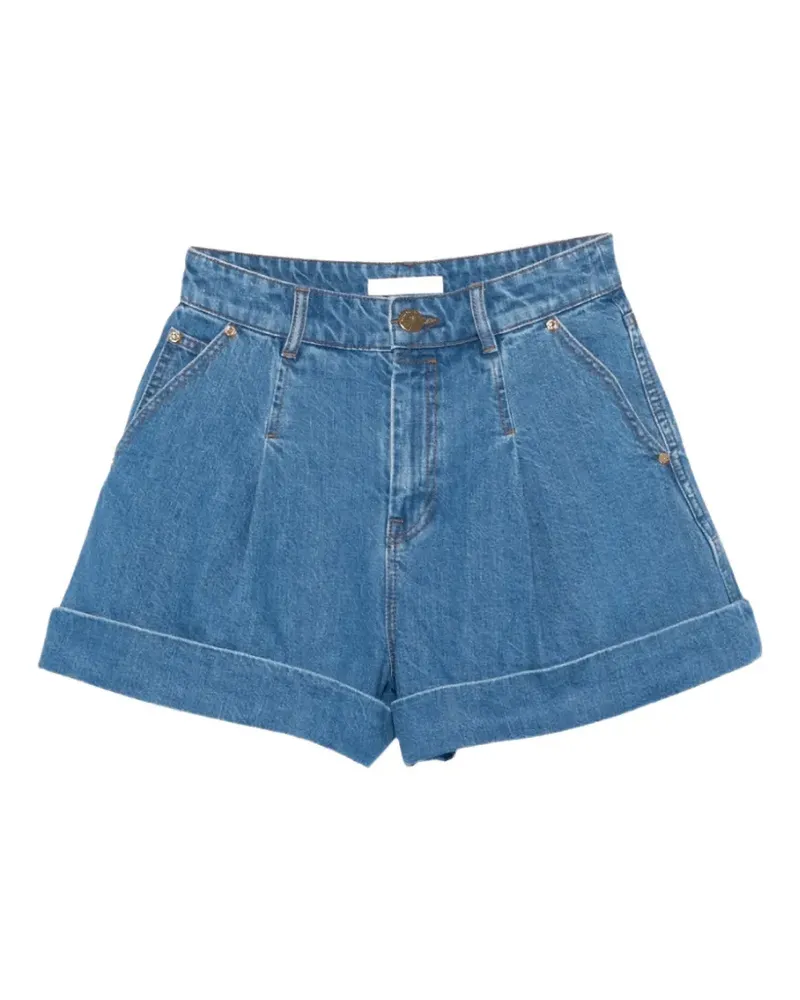 Zimmermann Jeans-Shorts mit Falten - Blau Blau