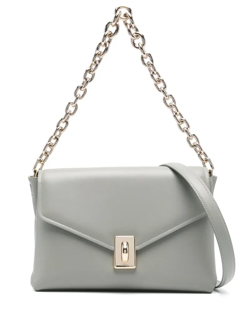 Furla Schultertasche aus Leder - Grün Grün