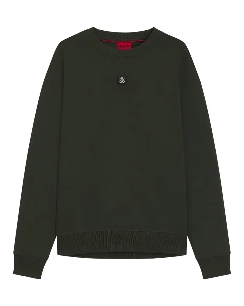 HUGO BOSS Sweatshirt mit Logo-Schild - Grün Grün