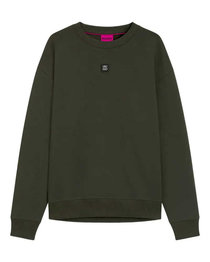 HUGO BOSS logo-plaque sweatshirt - Grün Grün