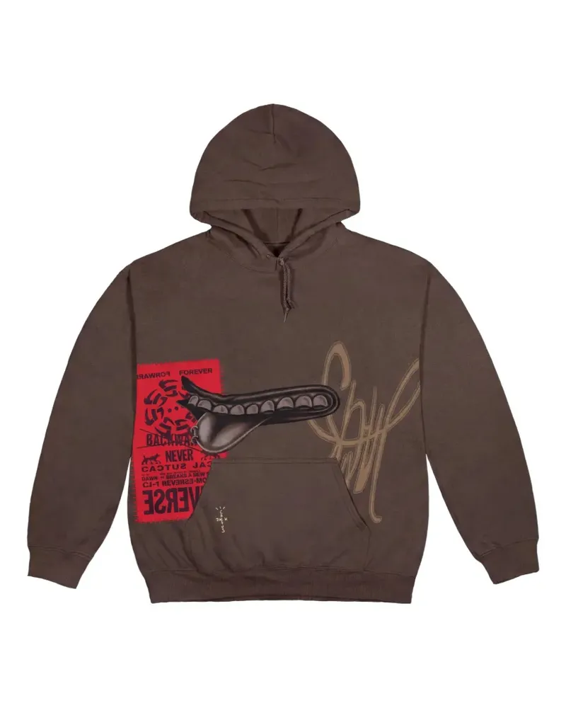 Travis Scott Grin hoodie - Braun Braun