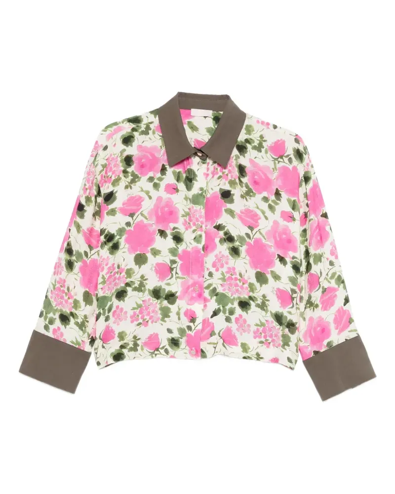 Liu Jo floral print collar shirt - Nude Nude