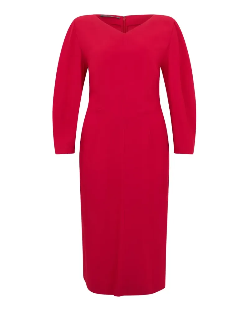 Alberta Ferretti V-neck midi dress - Rot Rot