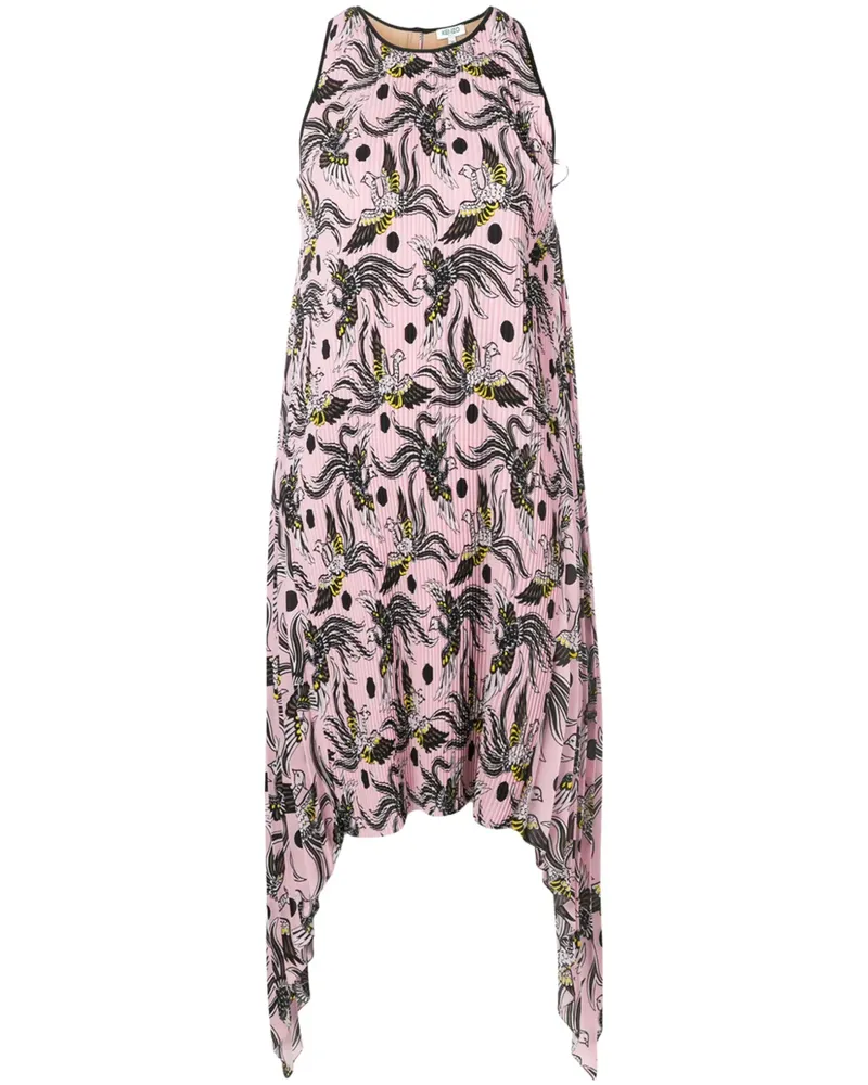 Kenzo Flying Phoenix' Kleid - Rosa Rosa