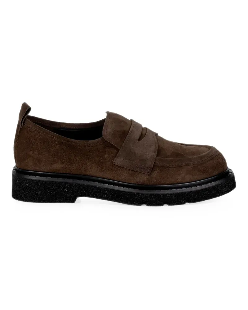 Guglielmo Rotta suede slip-on loafers - Braun Braun