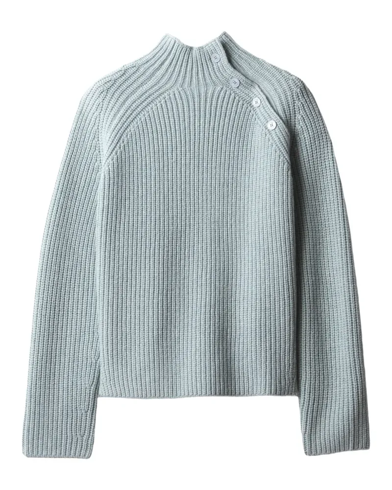 Kitsuné Gerippter Pullover - Blau Blau