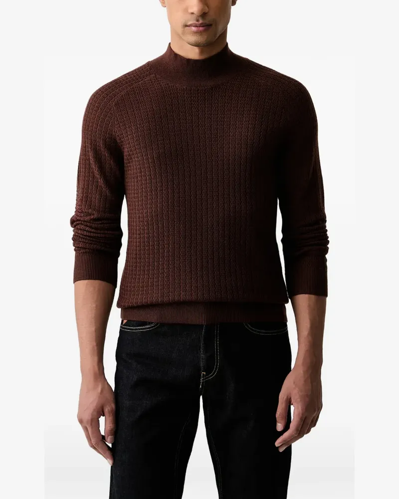 Trussardi Pullover mit Stehkragen - Braun Braun