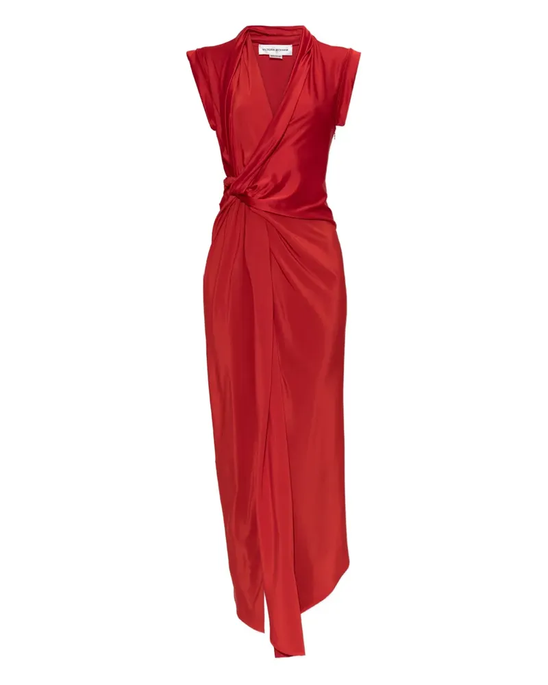 Victoria Beckham knot detail maxi dress - Rot Rot