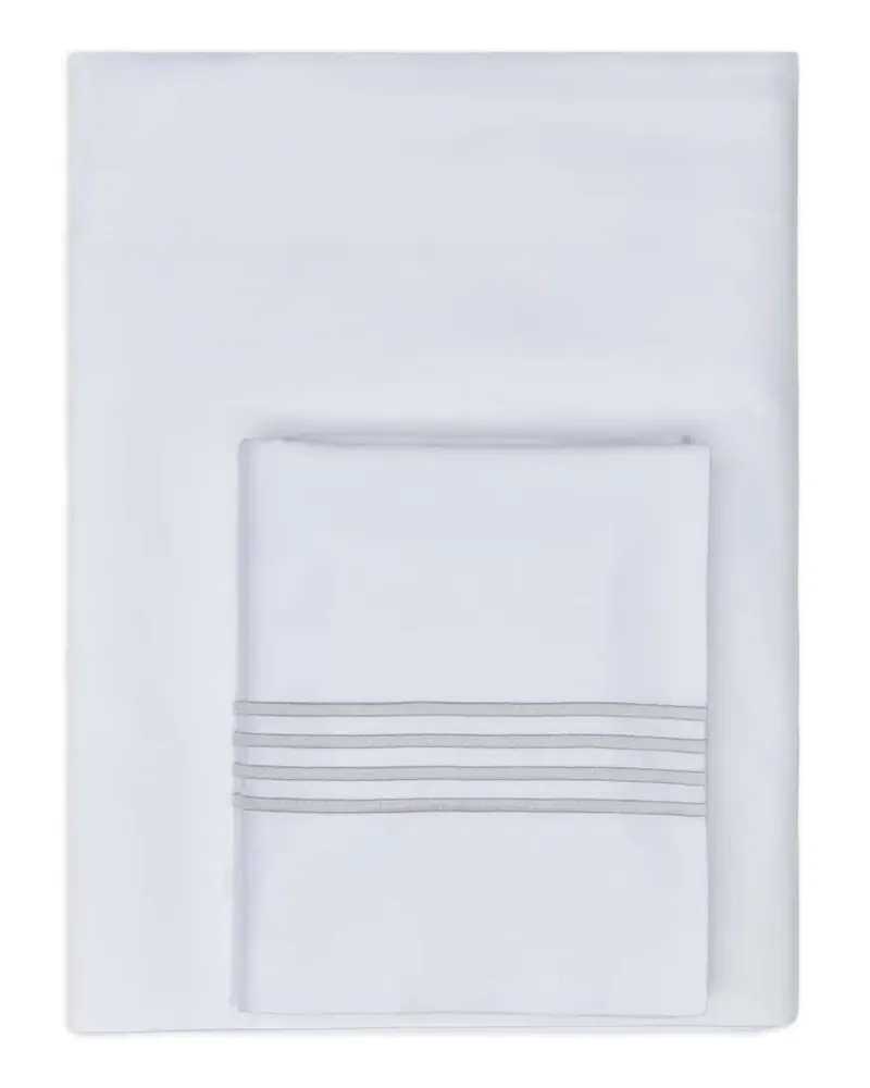 Thom Browne 4-Bar duvet set - Weiß Weiß