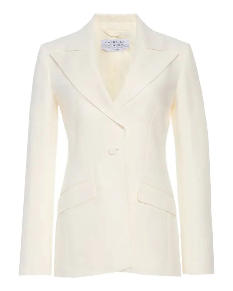 Gabriela Hearst Leiva Blazer - Weiß Weiß