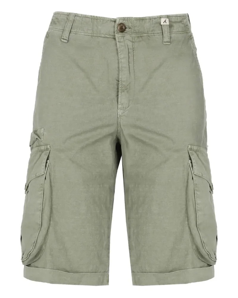MYTHS Cargo-Shorts mit Klappentasche - Grün Grün