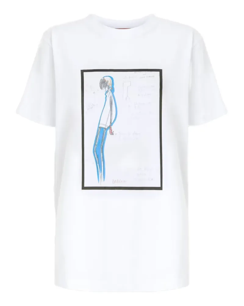 Missoni printed jersey T-shirt - Weiß Weiß