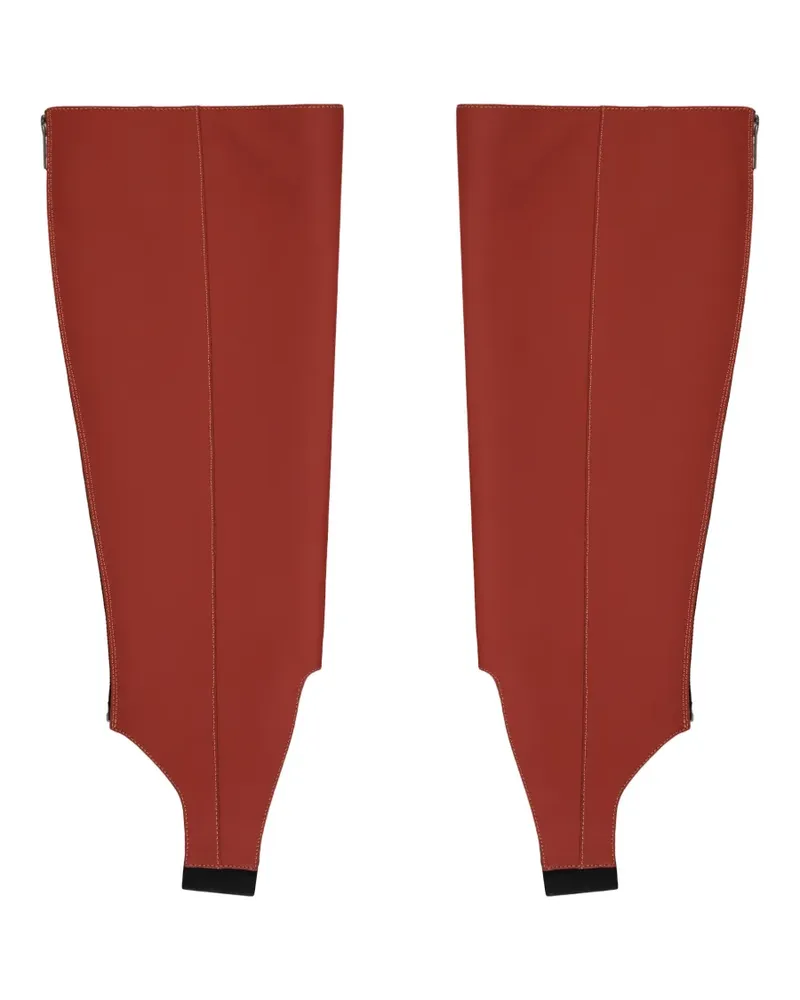 Cédric Charlier Steigbügel-Socken mit Reißverschluss - Rot Rot