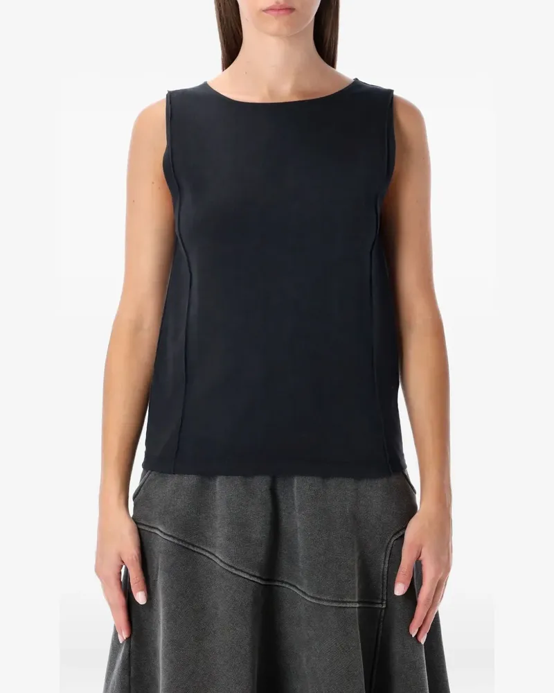 Our Legacy Fairisle Oberteil mit Cut-Out - Schwarz Schwarz