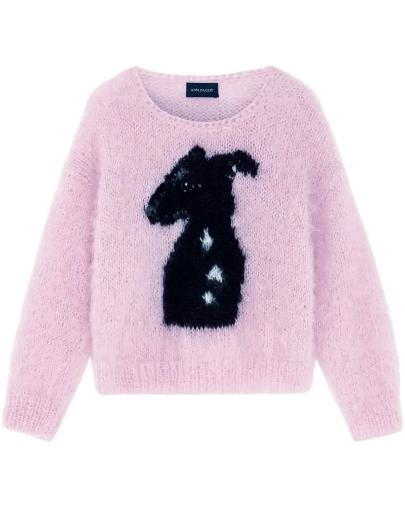 16ARLINGTON Ville Intarsien-Pullover - Rosa Rosa