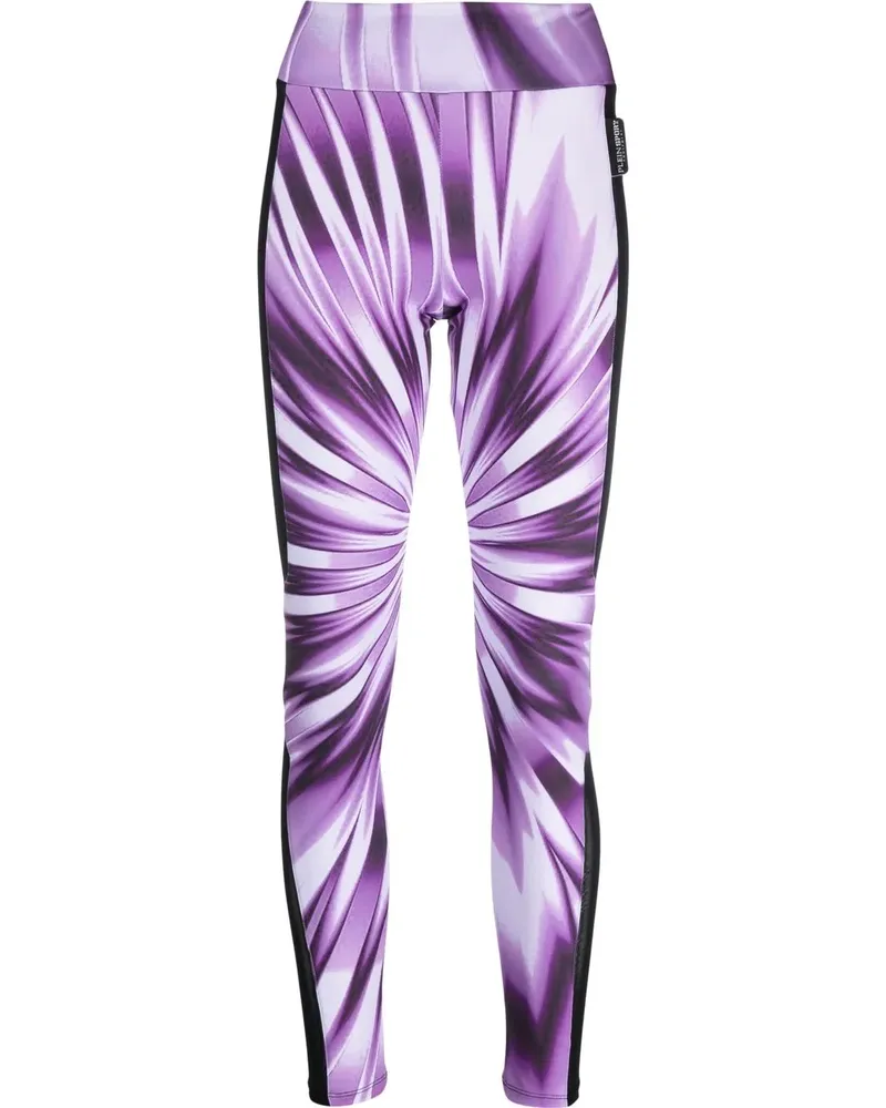 Philipp Plein Leggings mit hohem Bund - Violett Violett