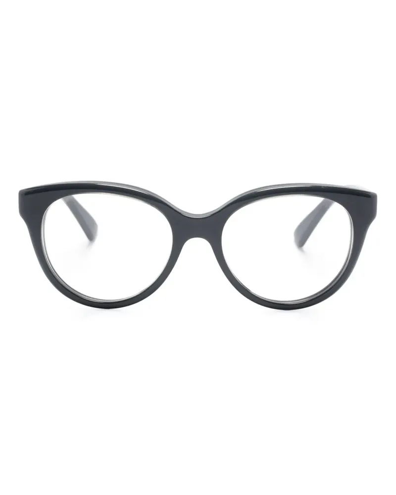 Gucci Brille mit rundem Gestell - Schwarz Schwarz