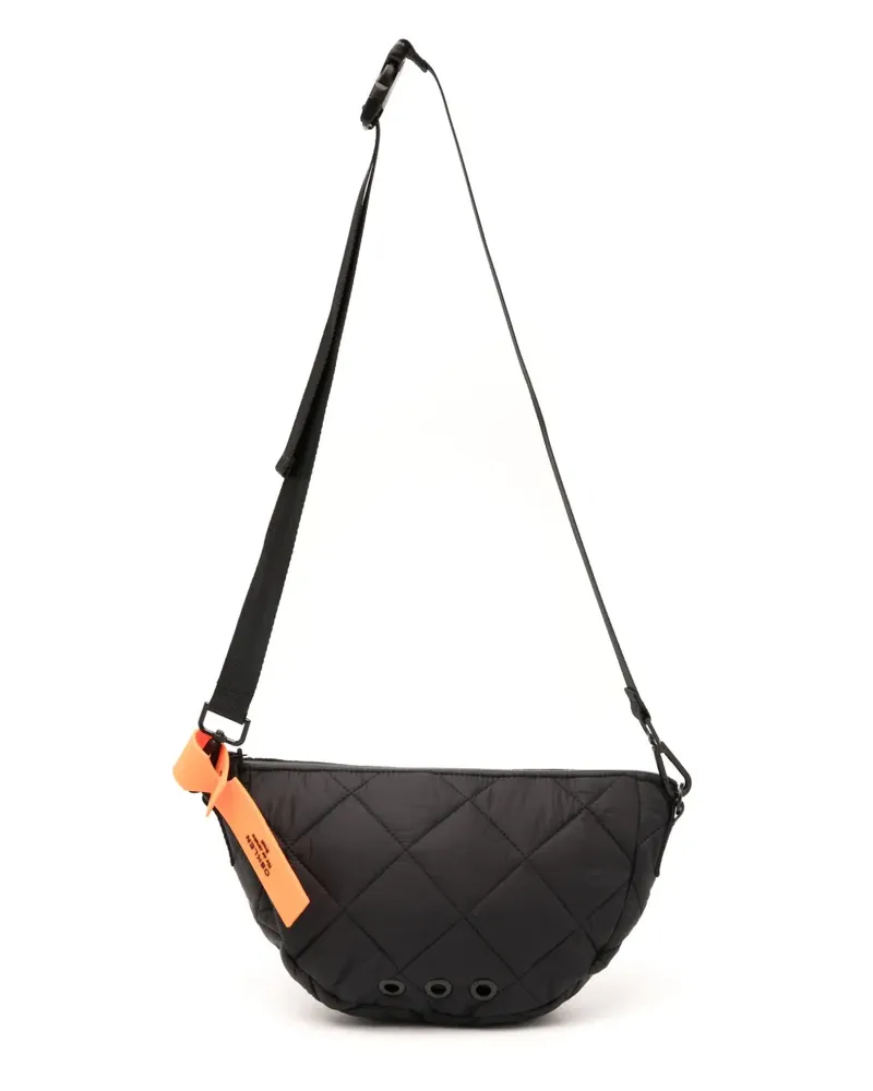 Osklen Schultertasche mit Rautensteppung - Schwarz Schwarz