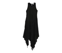 Kleid mit Zipfelsaum - Schwarz