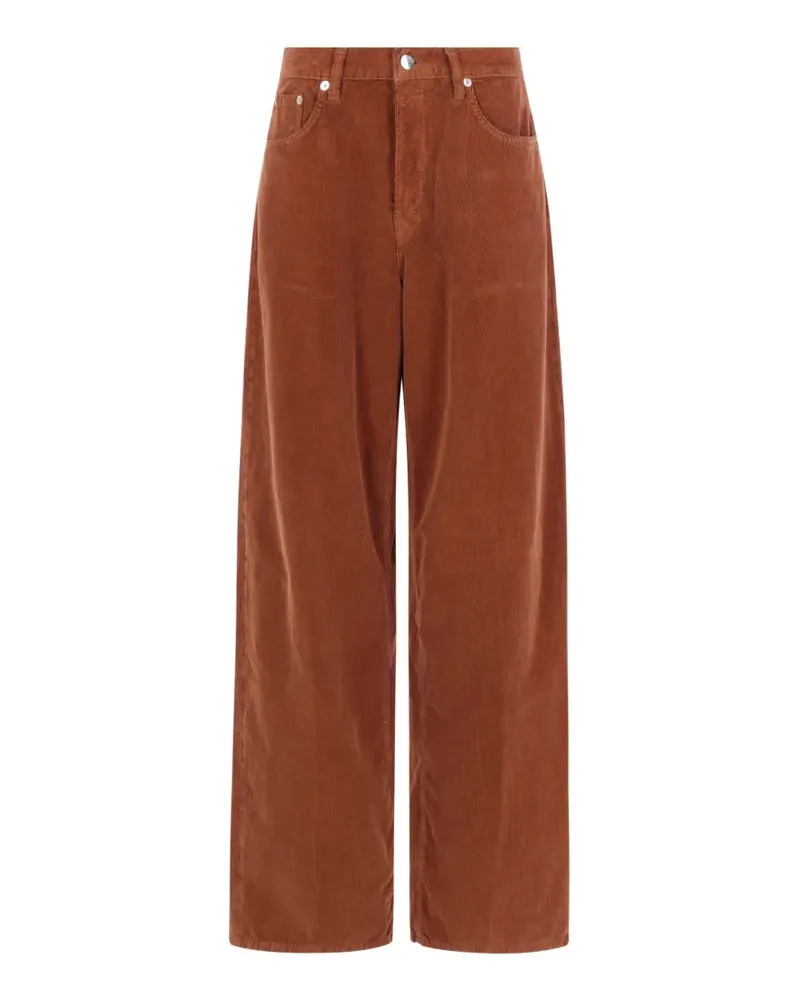 Haikure Cordhose mit weitem Bein - Braun Braun