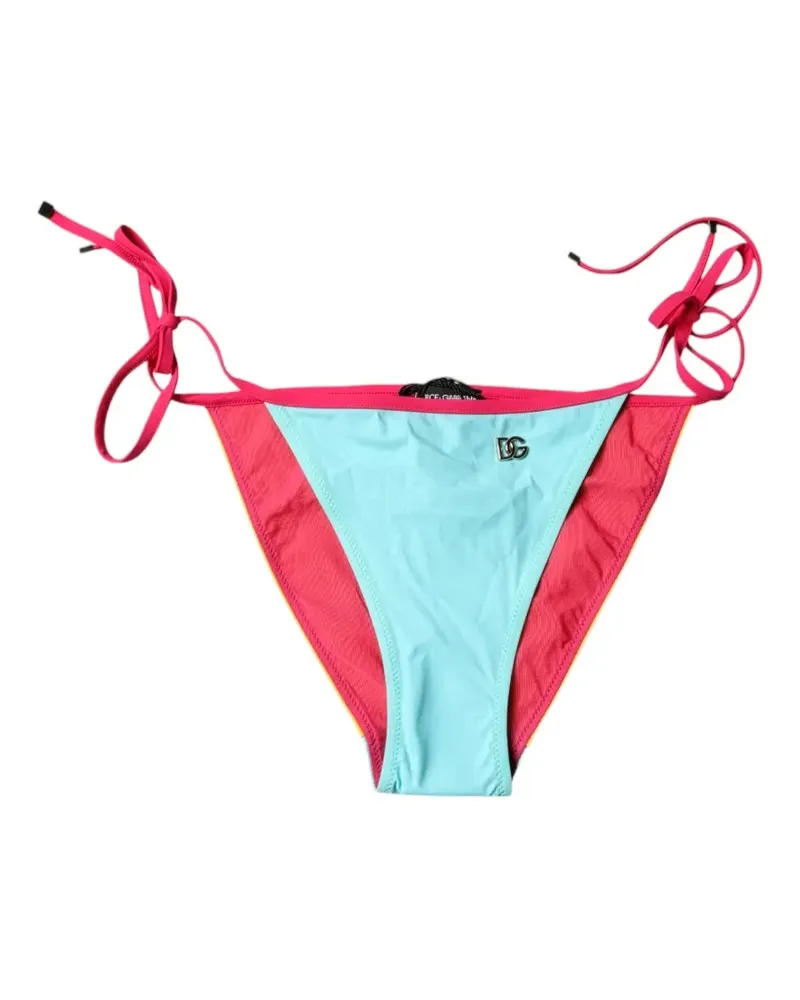Dolce & Gabbana Bikinihöschen mit DG-Logo - Gelb Gelb