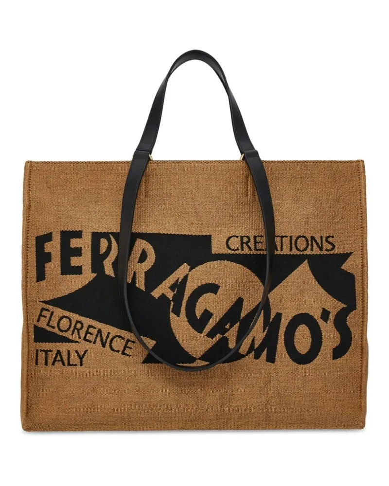 Ferragamo Große Venna Handtasche - Orange Orange