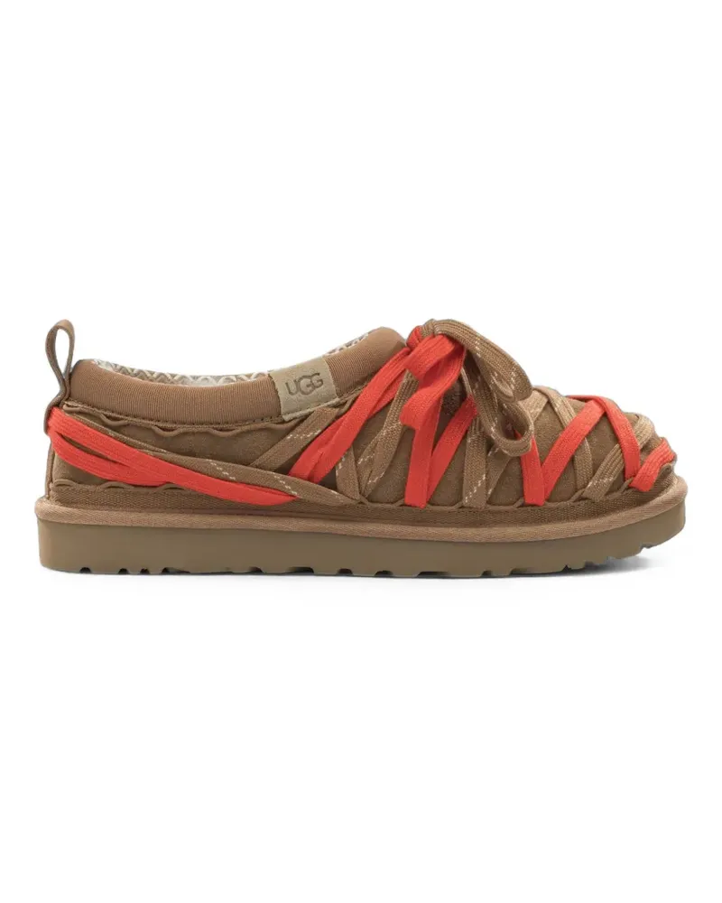 UGG lace-up suede slippers - Braun Braun