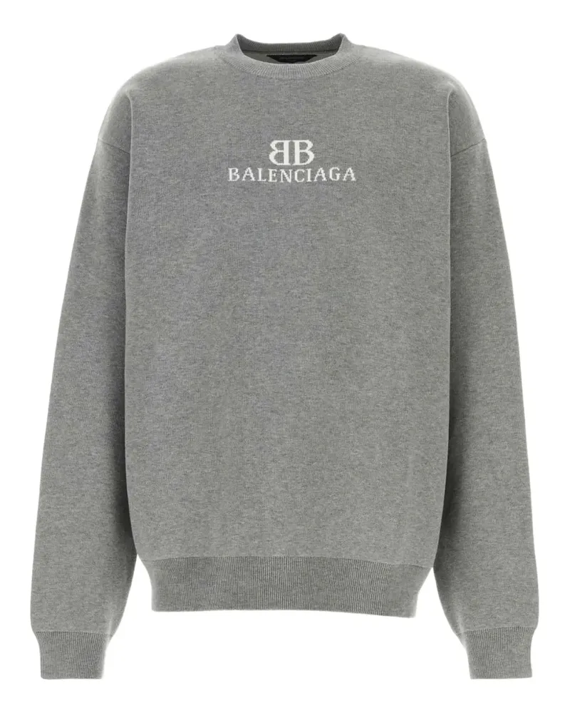 Balenciaga Sweatshirt mit Logo-Detail - Grau Grau