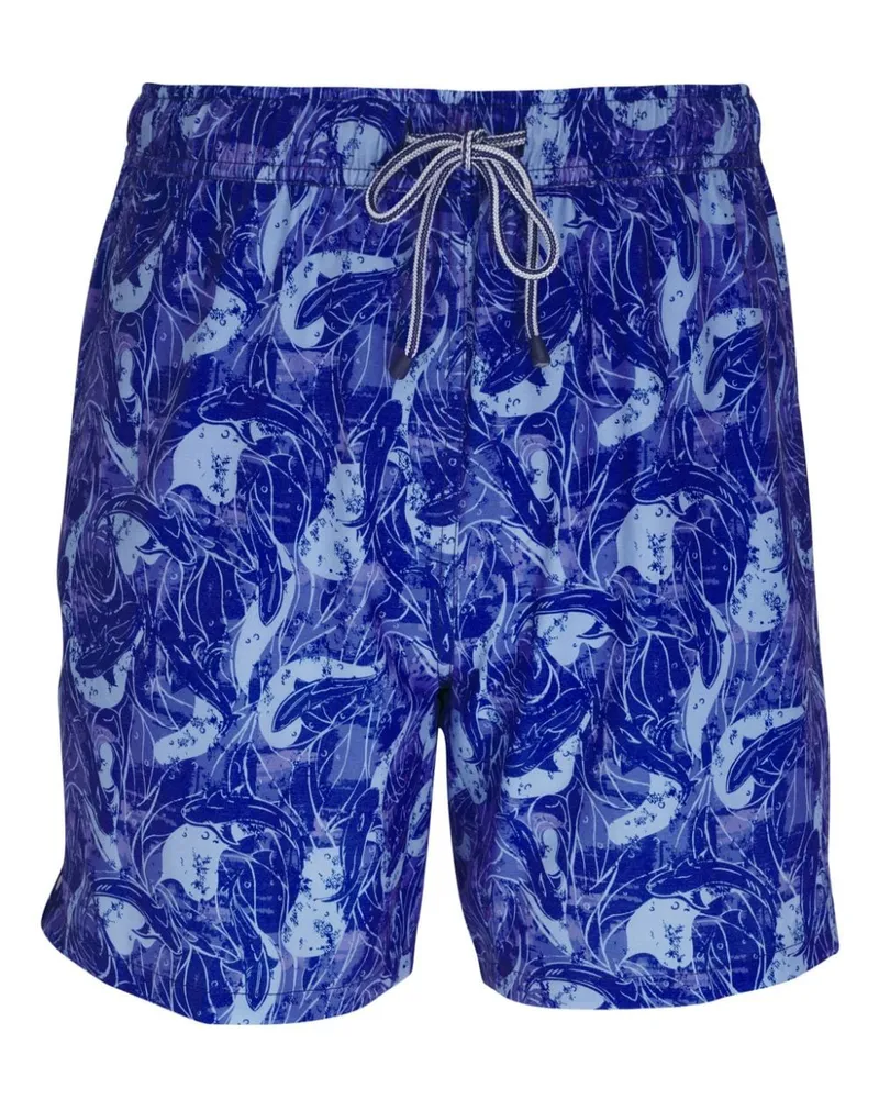 Peter Millar Shark Sighting Badeshorts Blau