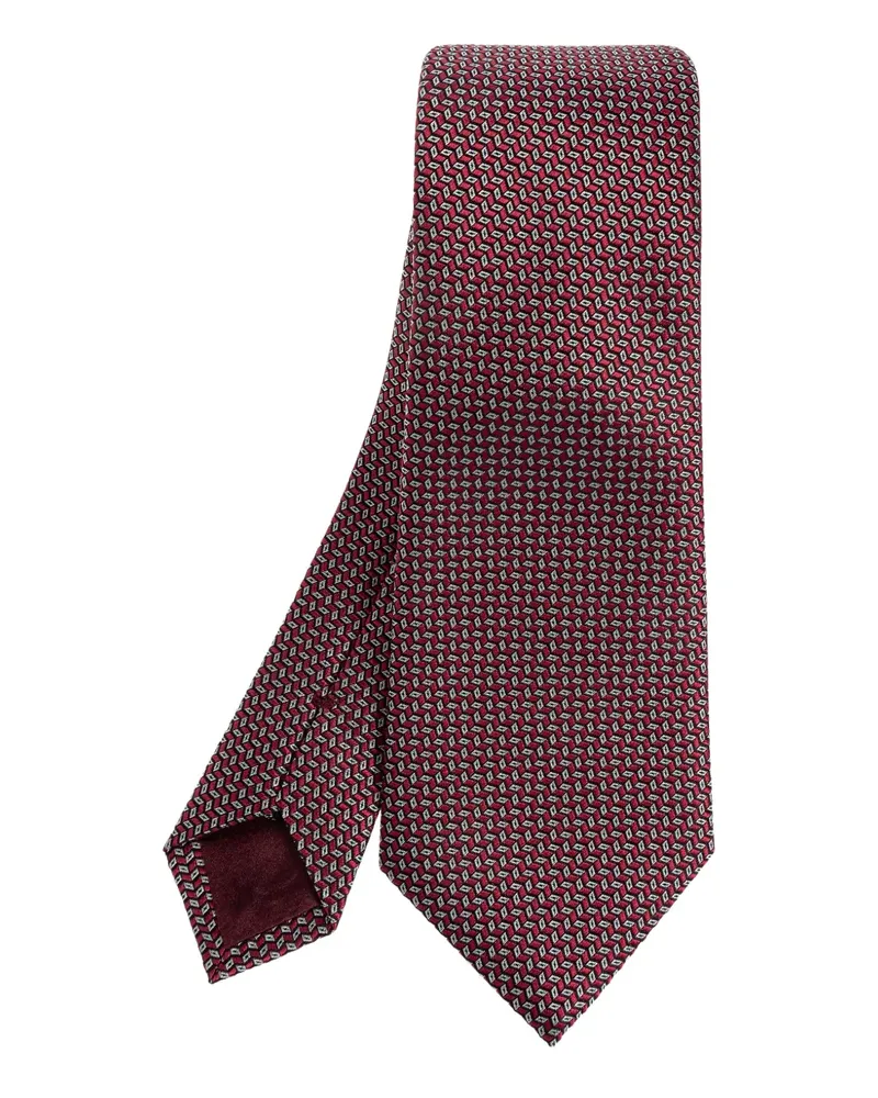Giorgio Armani Gemusterte Krawatte - Rot Rot
