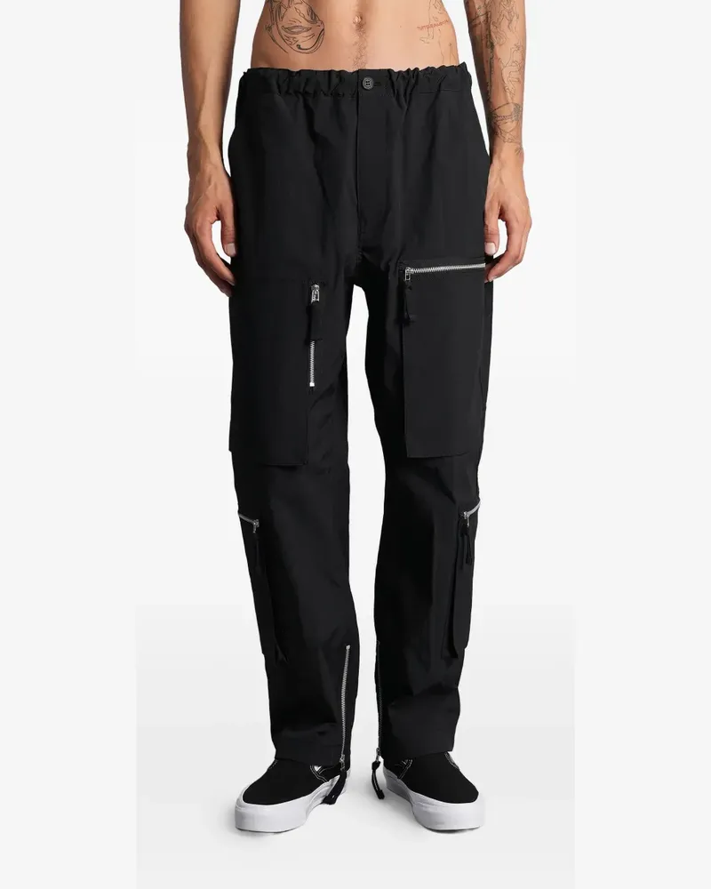 Comme des Garçons Hose mit Reißverschlusstaschen - Schwarz Schwarz