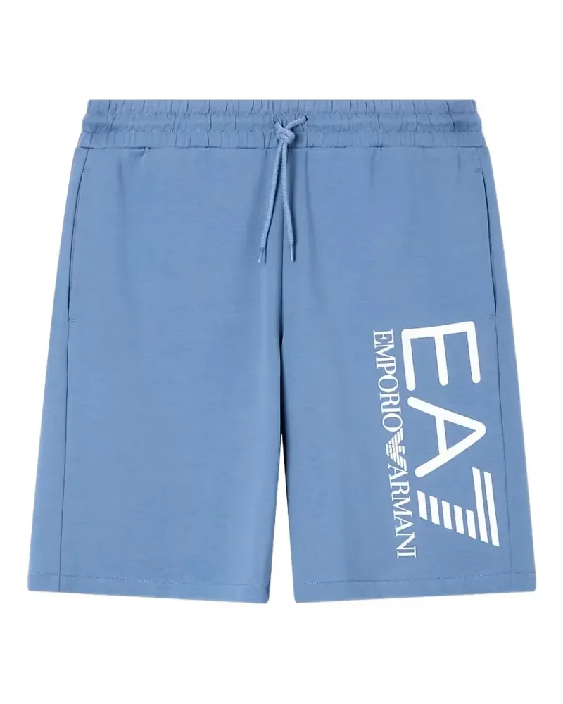 EA7 Shorts mit Kordelzug - Blau Blau