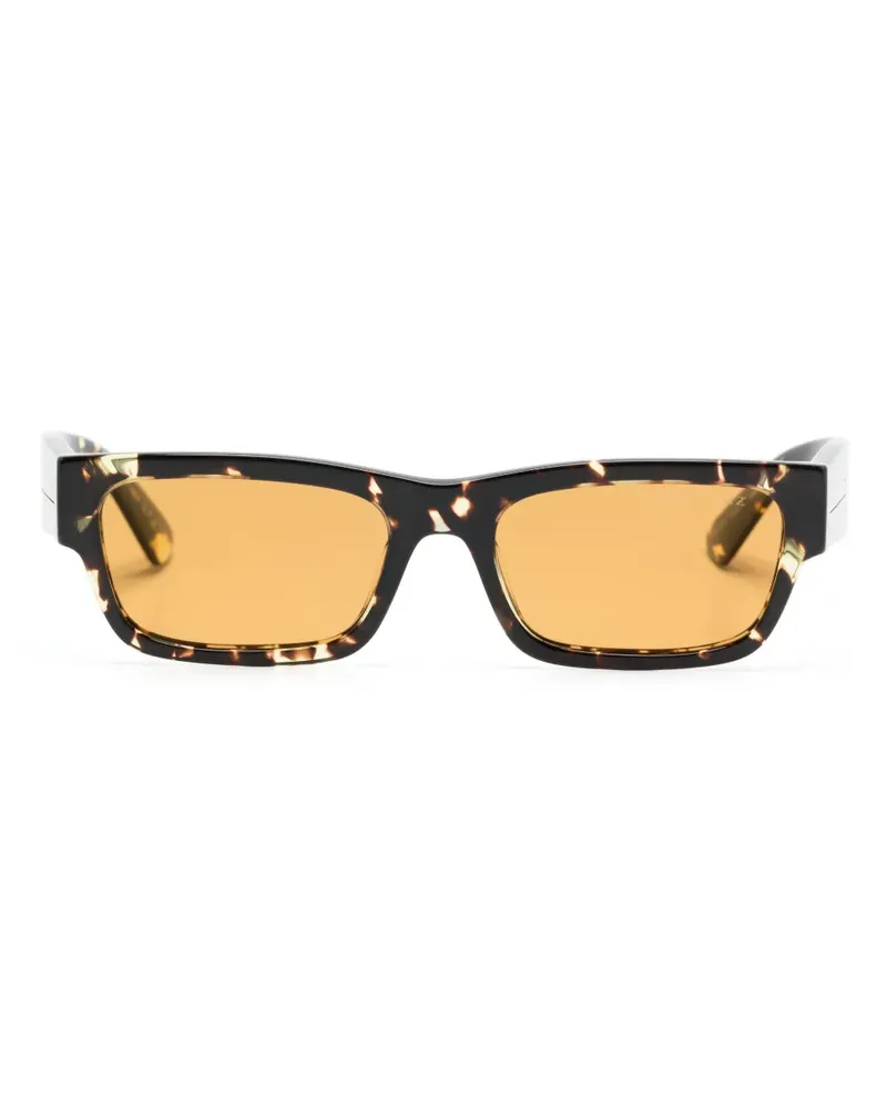 Prada Eckige Sonnenbrille in Schildpattoptik - Braun Braun