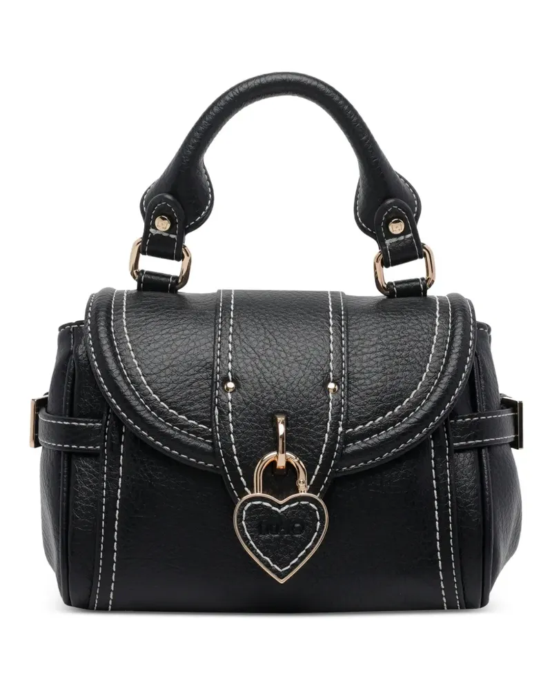 Liu Jo Kleine Handtasche mit Herz - Schwarz Schwarz