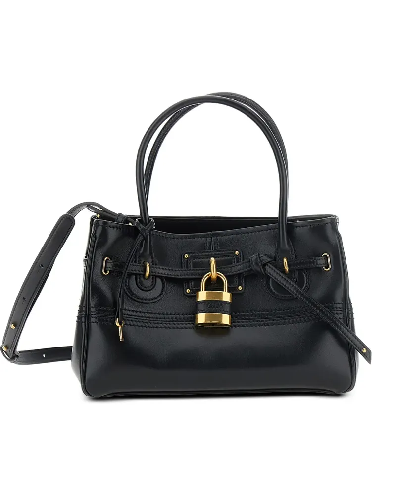 Chloé Small Paddington leather tote bag - Schwarz Schwarz