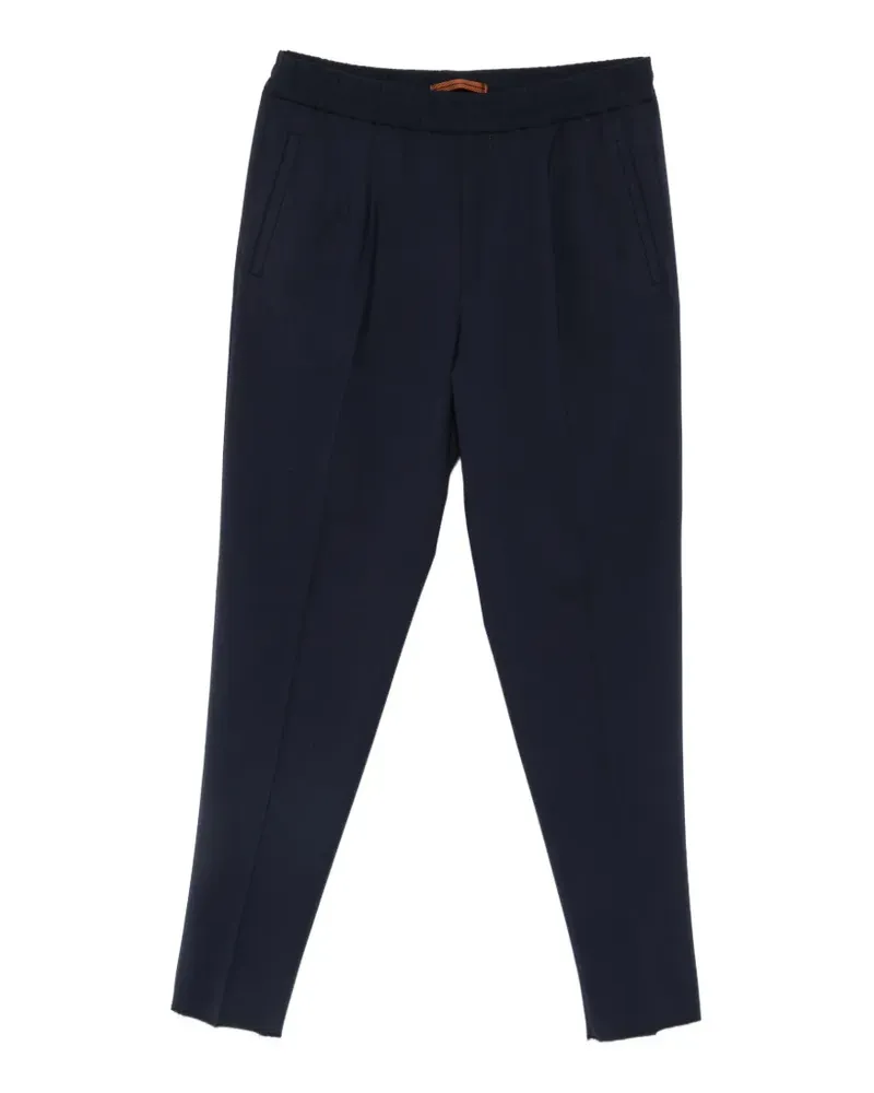 Ermenegildo Zegna Plissierte Hose mit Stretchbund - Blau Blau