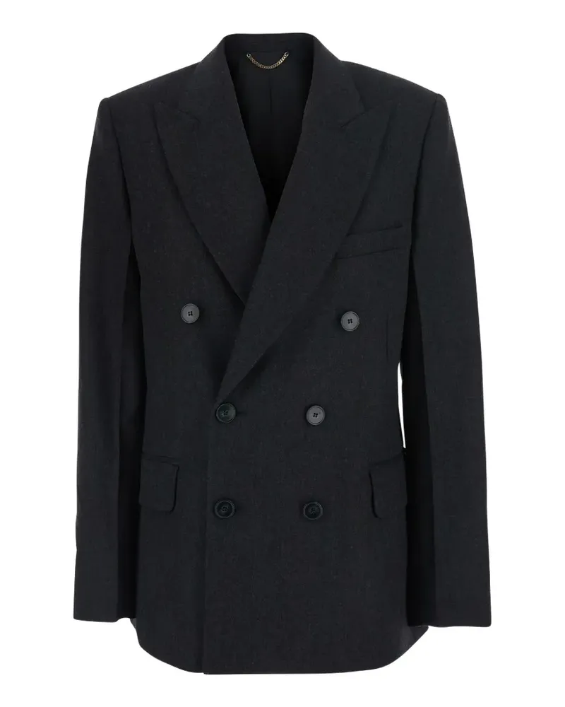 Victoria Beckham double-breasted wool blazer - Grau Grau