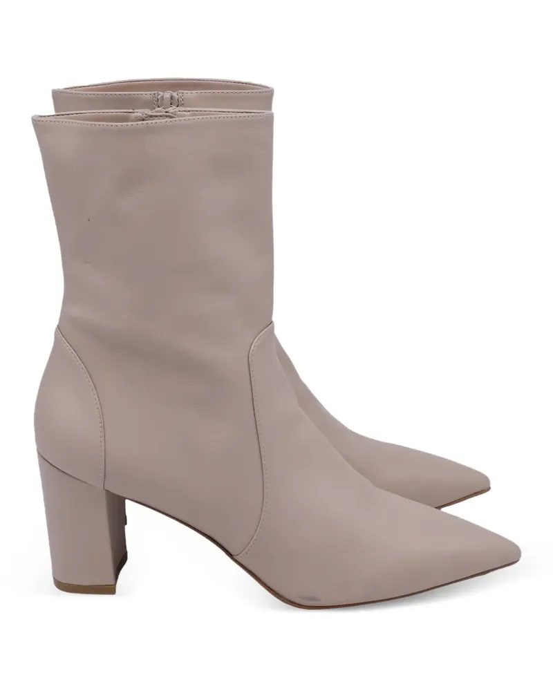 Stuart Weitzman Stiefel mit spitzer Kappe - Nude Nude